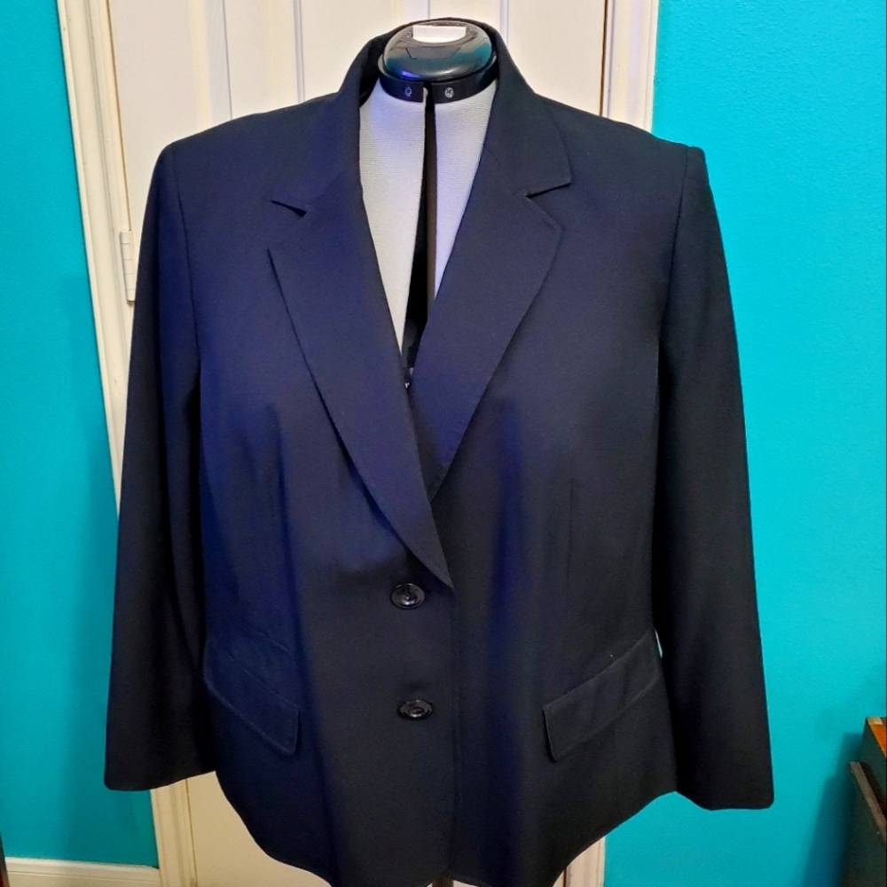 Classic Dark Blue Denim Blazer
